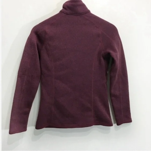 Patagonia Better Sweater Zip Up Size XS Maroon Burgundy Chicory Red - Picture 3 of 10